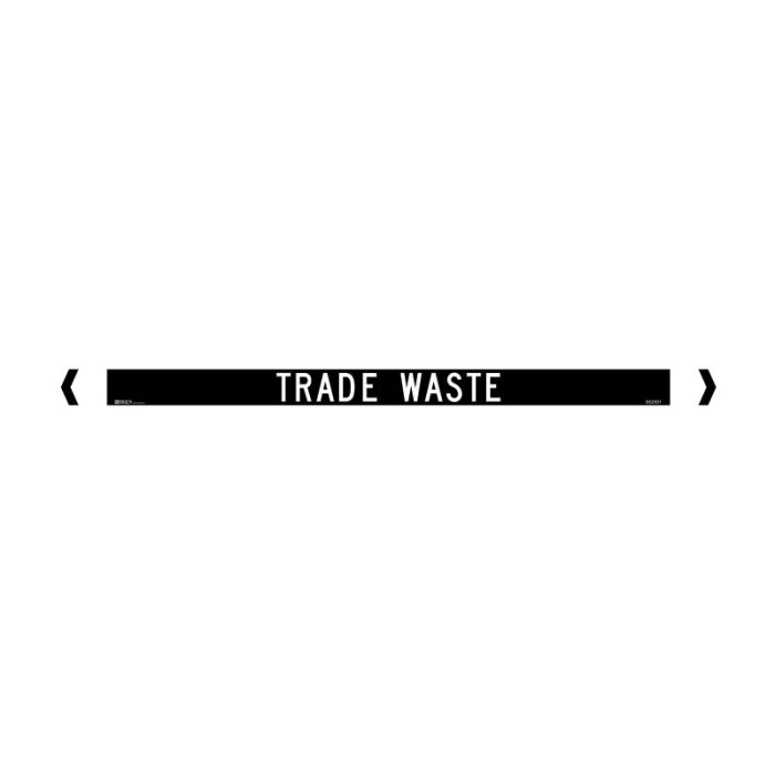 Brady Pipe Marker Miscellaneous (White On Black) - AIMS Industrial Supplies