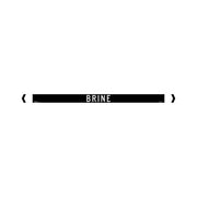 Brady Pipe Marker Miscellaneous (White On Black) - AIMS Industrial Supplies