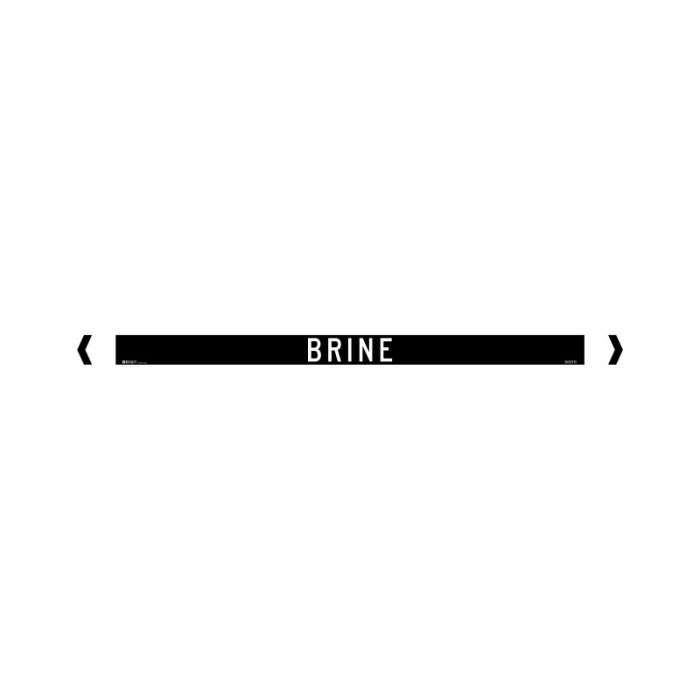 Brady Pipe Marker Miscellaneous (White On Black) - AIMS Industrial Supplies