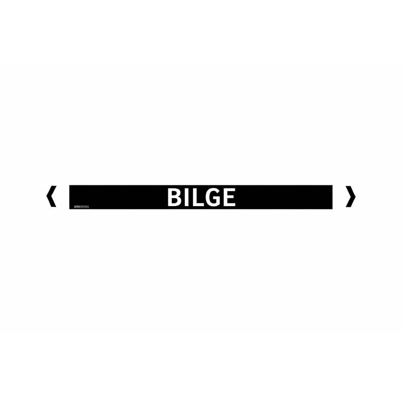 Brady Pipe Marker Miscellaneous (White On Black) - AIMS Industrial Supplies