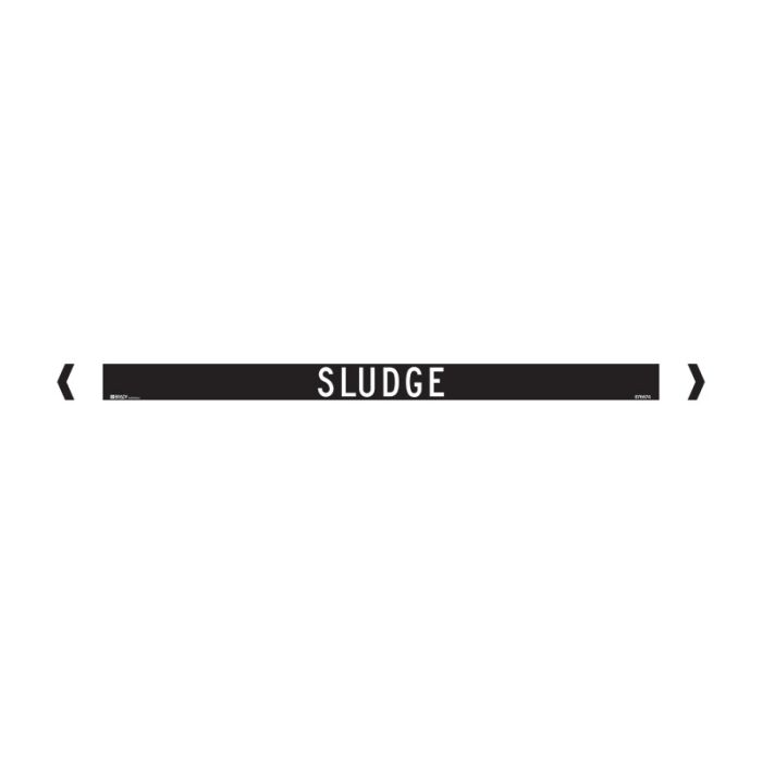 Brady Pipe Marker Miscellaneous (White On Black) - AIMS Industrial Supplies