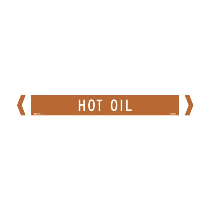 Brady Pipe Marker Oils (White On Brown) - AIMS Industrial Supplies