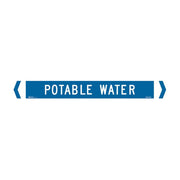 Brady Pipe Marker Steam (Water (White On Mid Blue) - AIMS Industrial Supplies