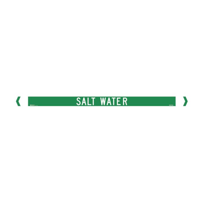 Brady Pipe Marker Water (White On Jade Green) - AIMS Industrial Supplies