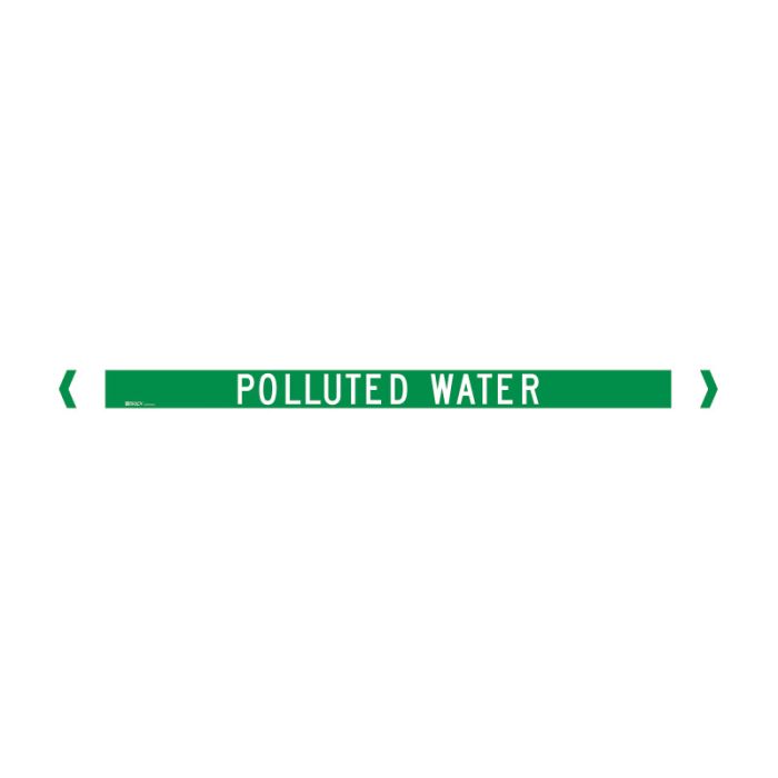 Brady Pipe Marker Water (White On Jade Green) - AIMS Industrial Supplies