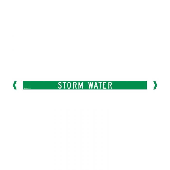 Brady Pipe Marker Water (White On Jade Green) - AIMS Industrial Supplies