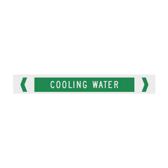 Brady Pipe Marker Water (White On Jade Green) - AIMS Industrial Supplies
