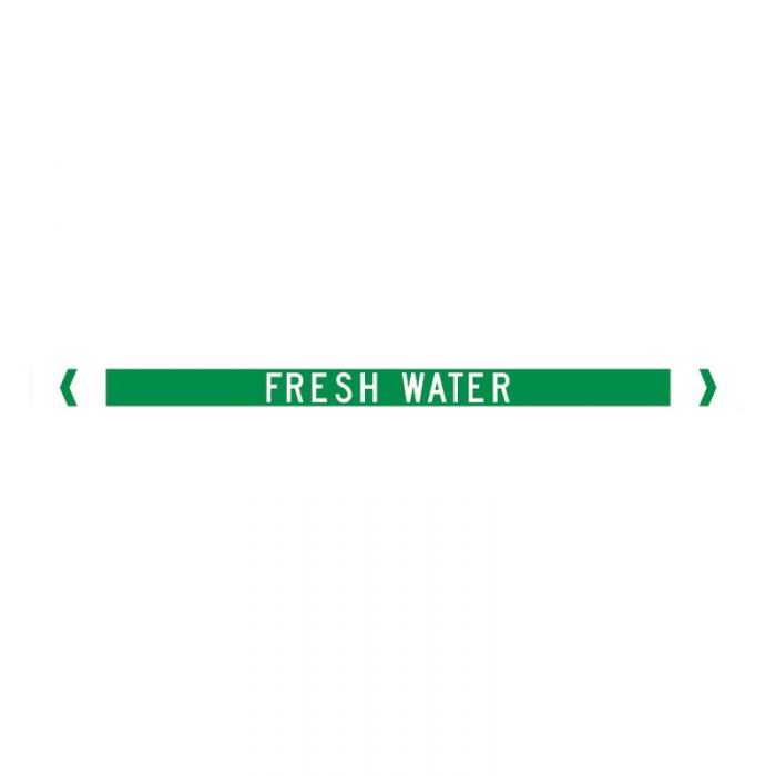 Brady Pipe Marker Water (White On Jade Green) - AIMS Industrial Supplies