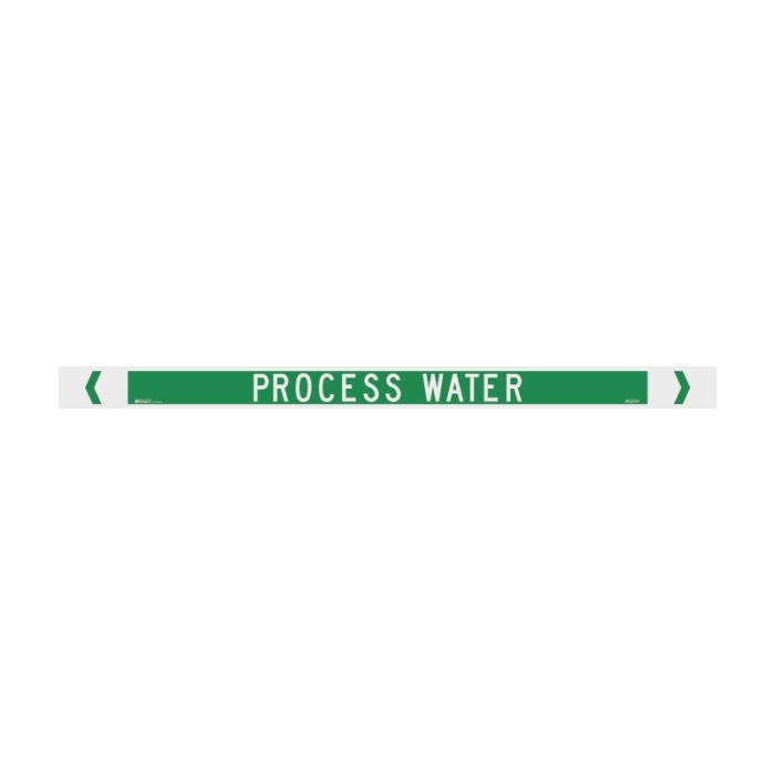 Brady Pipe Marker Water (White On Jade Green) - AIMS Industrial Supplies