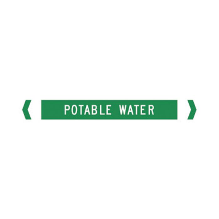 Brady Pipe Marker Water (White On Jade Green) - AIMS Industrial Supplies