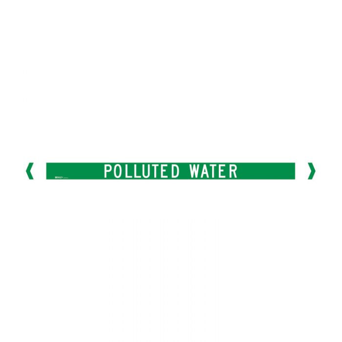 Brady Pipe Marker Water (White On Jade Green) - AIMS Industrial Supplies