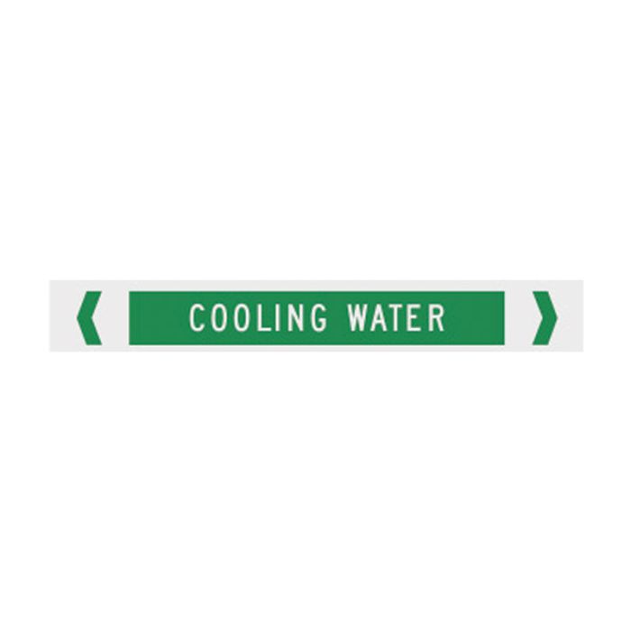 Brady Pipe Marker Water (White On Jade Green) - AIMS Industrial Supplies