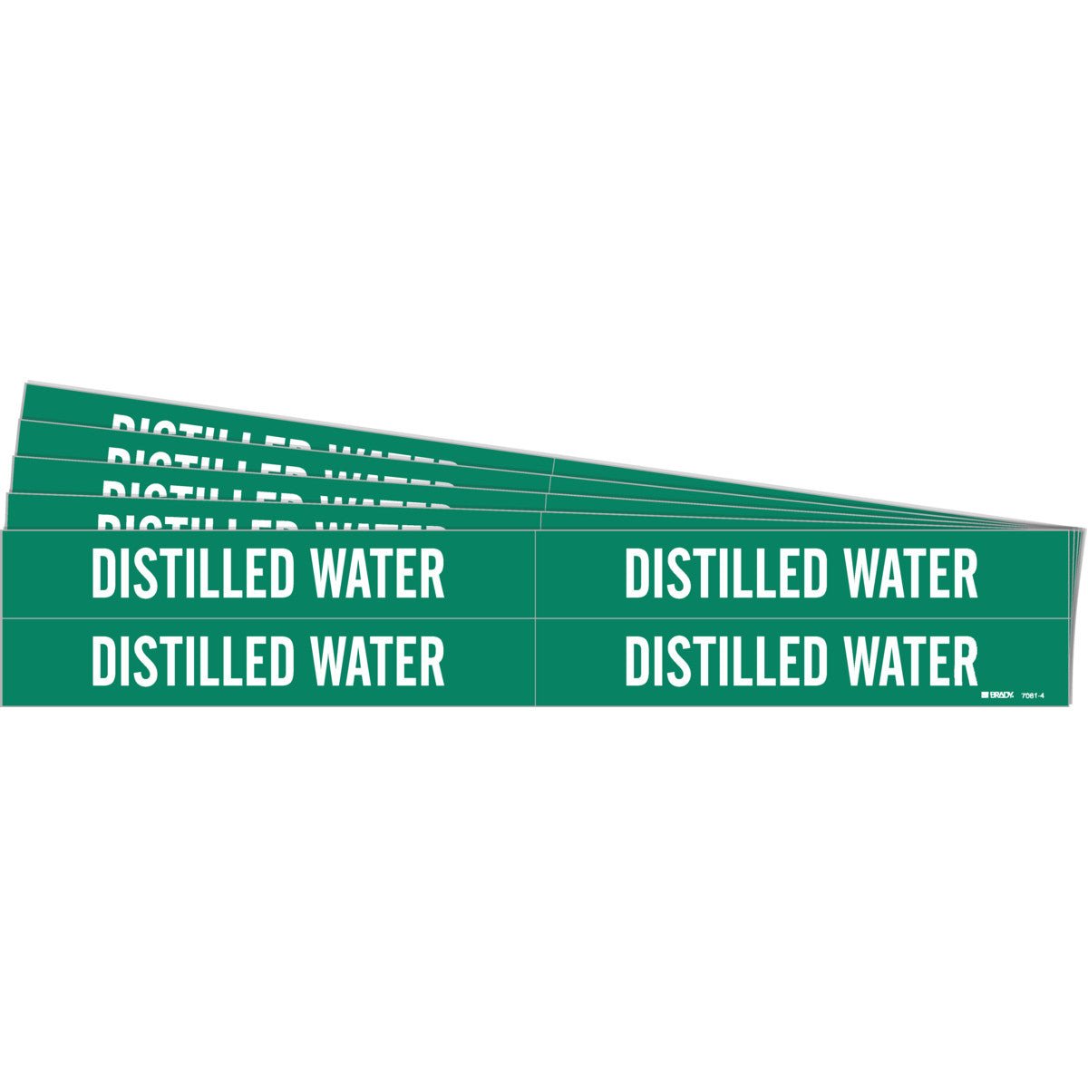 Brady Pipe Marker Water (White On Jade Green) - AIMS Industrial Supplies