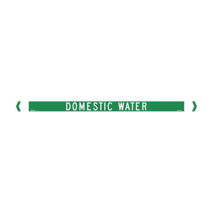 Brady Pipe Marker Water (White On Jade Green) - AIMS Industrial Supplies