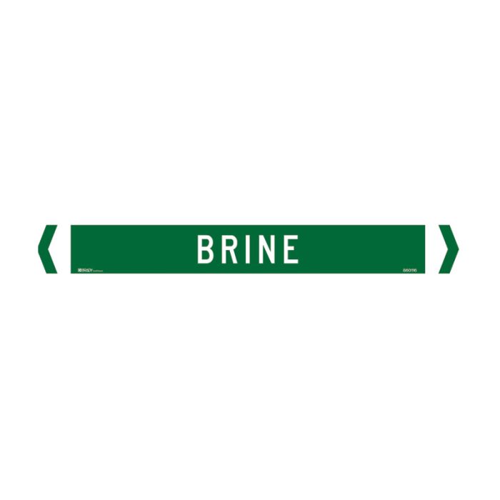 Brady Pipe Marker Water (White On Jade Green) - AIMS Industrial Supplies