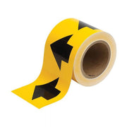 Brady Pipe Markers - Arrow Tape 100mm x 27m - Black/Yellow