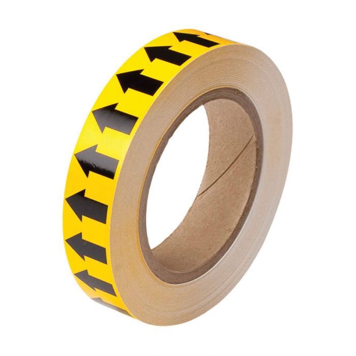 Brady Pipe Markers - Arrow Tape 25mm x 27m - Black/Yellow