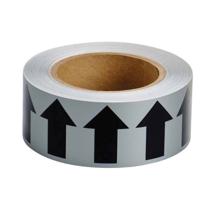 Brady Pipe Markers - Arrow Tape 50mm x 27m - Black/Grey