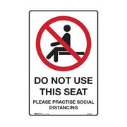 Brady Prohibition Sign - Do Not Sit - AIMS Industrial Supplies