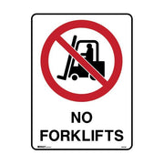 Brady Prohibition Sign - No Forklifts1