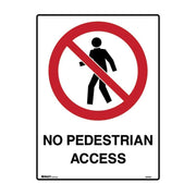 Brady Prohibition Sign - No Pedestrian Access1