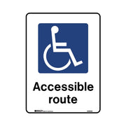 Brady Public Area Sign - Accessible Route - AIMS Industrial Supplies