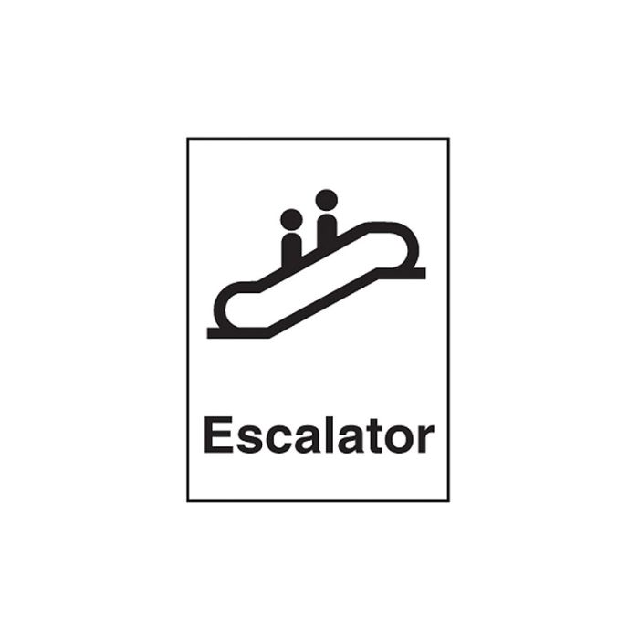 Brady Public Area Sign - Escalator - AIMS Industrial Supplies
