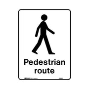 Brady Public Area Sign - Pedestrian Route - AIMS Industrial Supplies