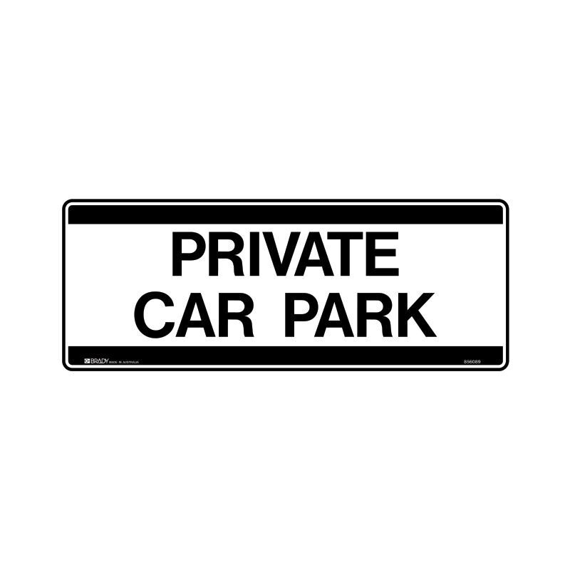 Brady Public Area Sign - Private Car Park1