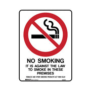 Brady QLD - No Smoking It Is Against The Law To Smoke In This Premises - AIMS Industrial Supplies