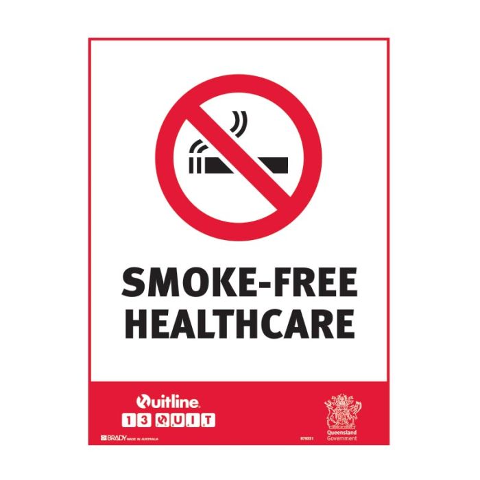 Brady QLD - Smoke - Free Healthcare - AIMS Industrial Supplies