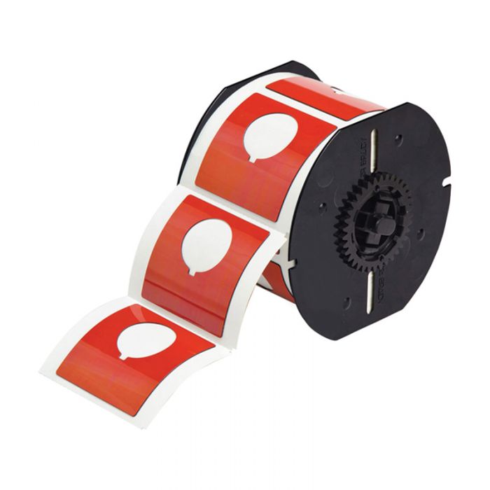 Brady Raised Profile Push Button Label With Hole - AIMS Industrial Supplies