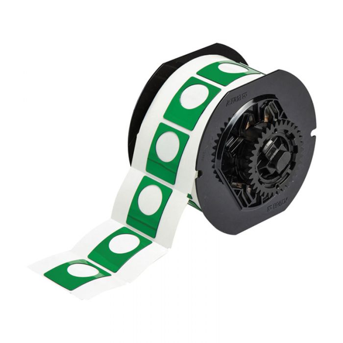 Brady Raised Profile Push Button Label With Hole - AIMS Industrial Supplies