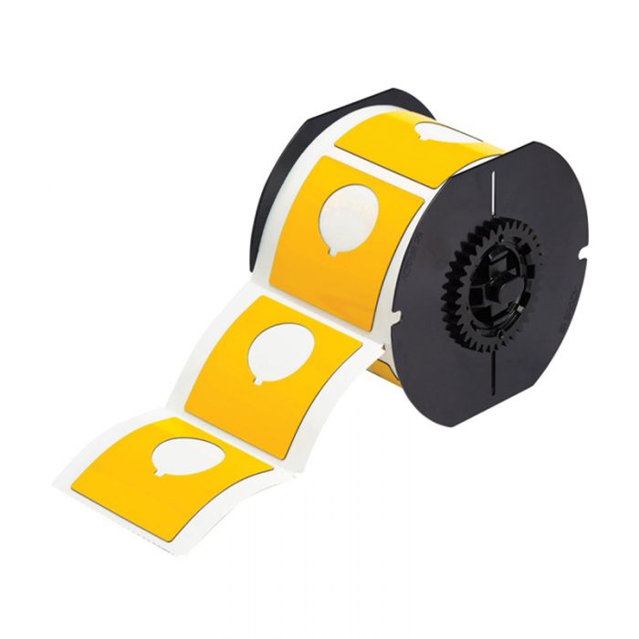Brady Raised Profile Push Button Label With Hole - AIMS Industrial Supplies