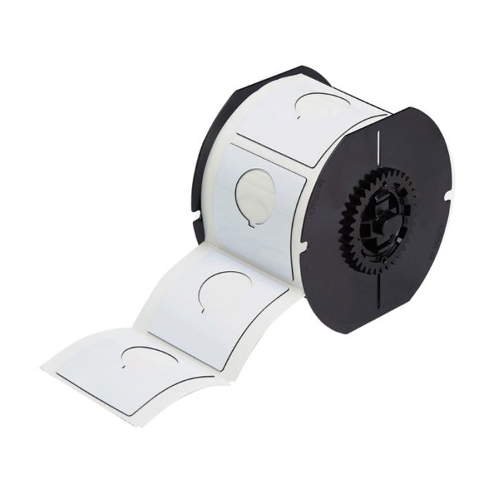 Brady Raised Profile Push Button Label With Hole - AIMS Industrial Supplies