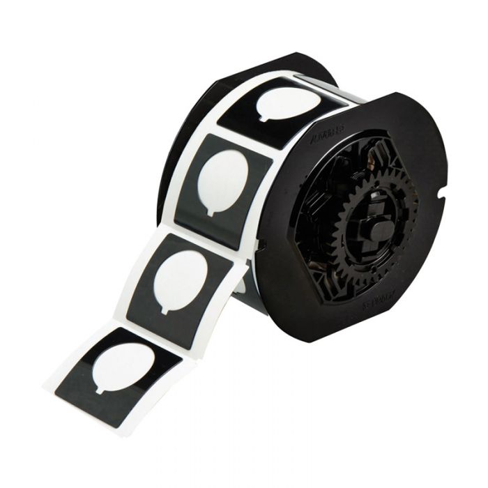 Brady Raised Profile Push Button Label With Hole - AIMS Industrial Supplies