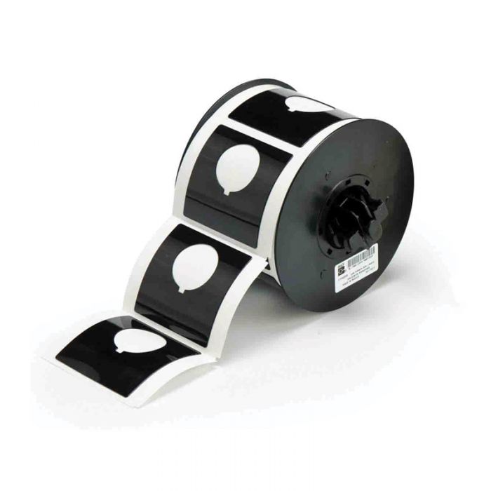 Brady Raised Profile Push Button Label With Hole - AIMS Industrial Supplies