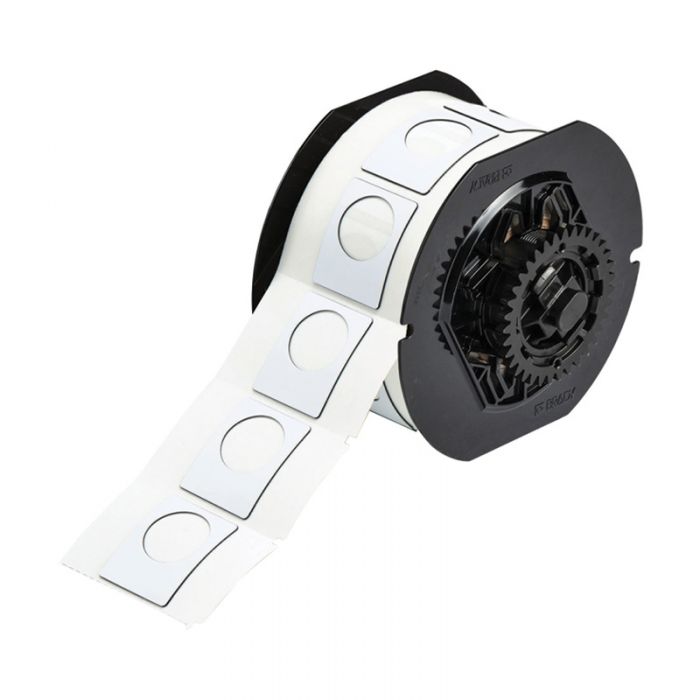 Brady Raised Profile Push Button Label With Hole - AIMS Industrial Supplies