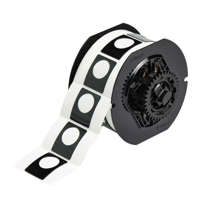 Brady Raised Profile Push Button Label With Hole - AIMS Industrial Supplies