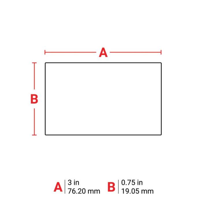 Brady Raised Profile Rectangular Label - AIMS Industrial Supplies