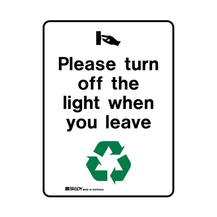 Brady Recycling/Environment Sign - AIMS Industrial Supplies