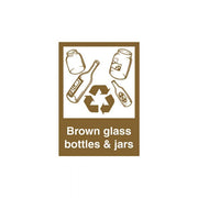 Brady Recycling/Environment Sign - Brown Bottles & Jars1