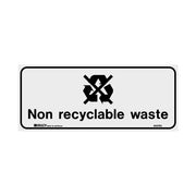 Brady Recycling/Environment Sign - Non Recyclable Waste - AIMS Industrial Supplies
