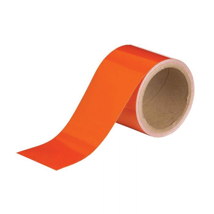 Brady Reflective Warning Tape 75mm x 4.5m Orange