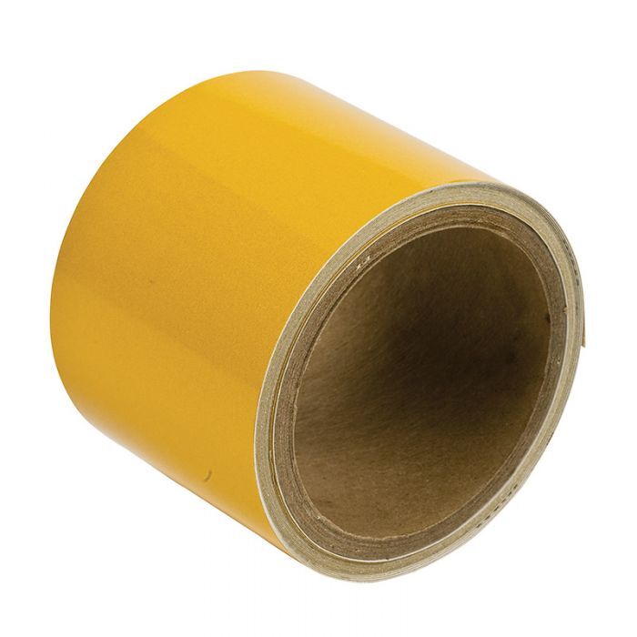 Brady Reflective Warning Tape 75mm x 4.5m Yellow