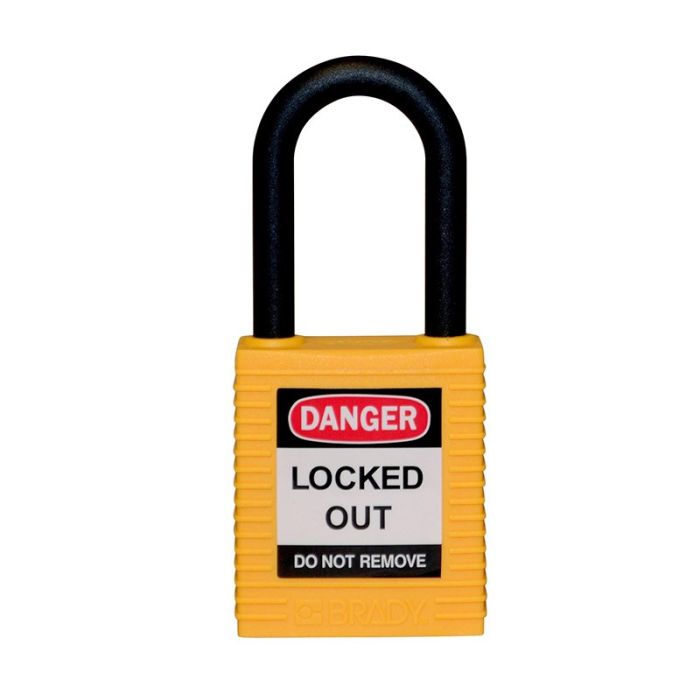 Brady Safety Padlock - Nylon Shackle - AIMS Industrial Supplies