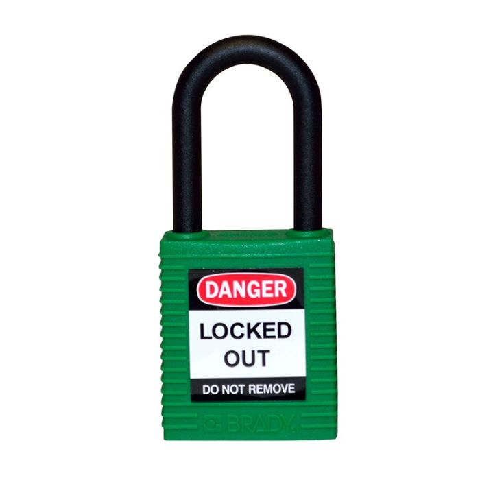Brady Safety Padlock - Nylon Shackle - AIMS Industrial Supplies