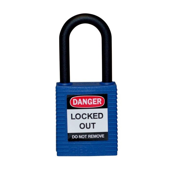 Brady Safety Padlock - Nylon Shackle - AIMS Industrial Supplies