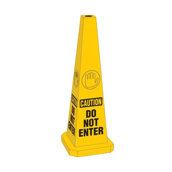 Brady Safety Traffic Cone Caution 89cm Yellow/Black