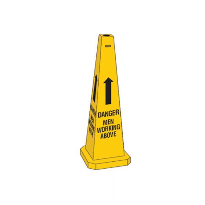Brady Safety Traffic Cone Danger Men Working Above 89cm Yellow/Black